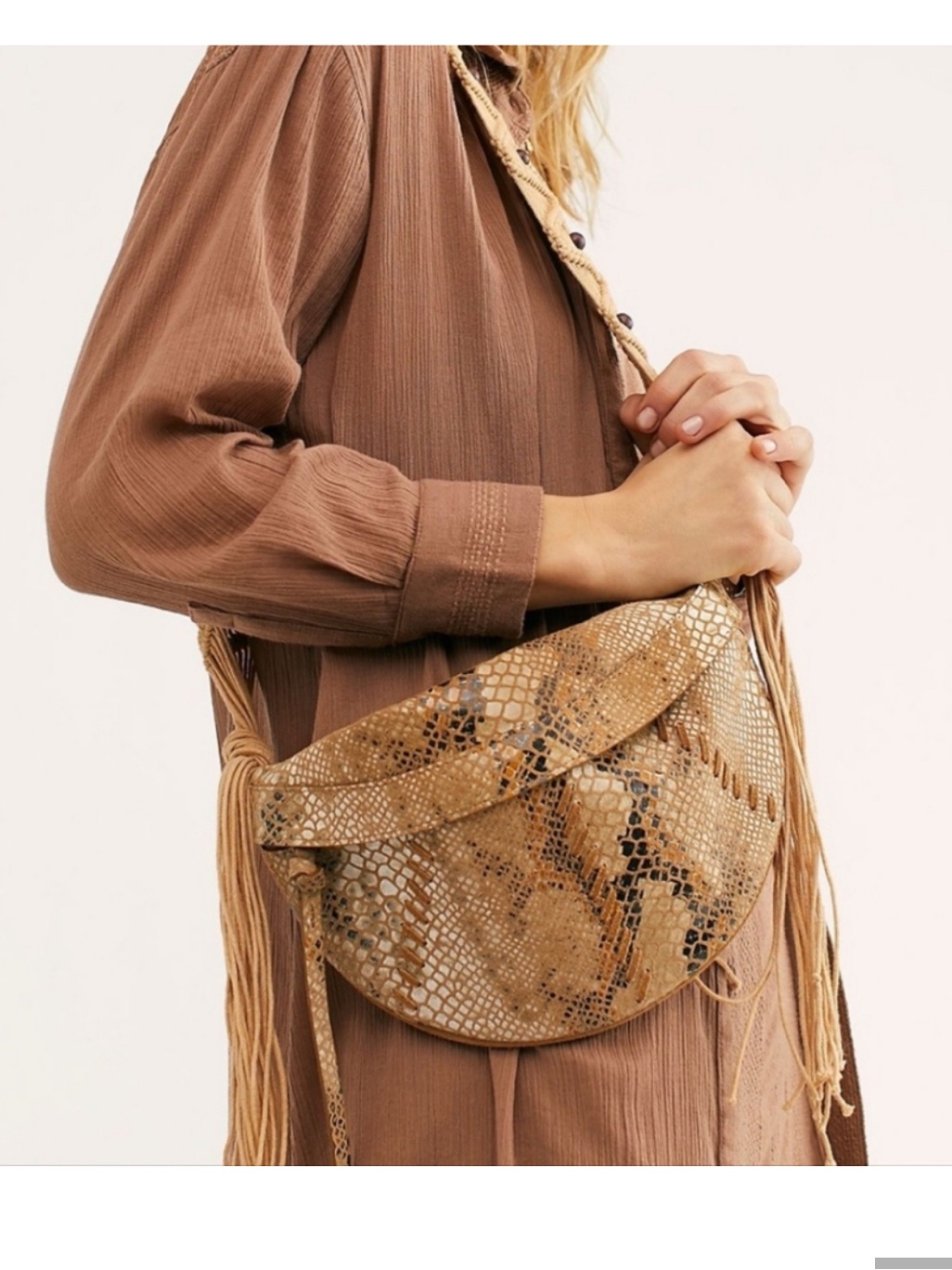 Free People Farrah Macrame Sling Bag